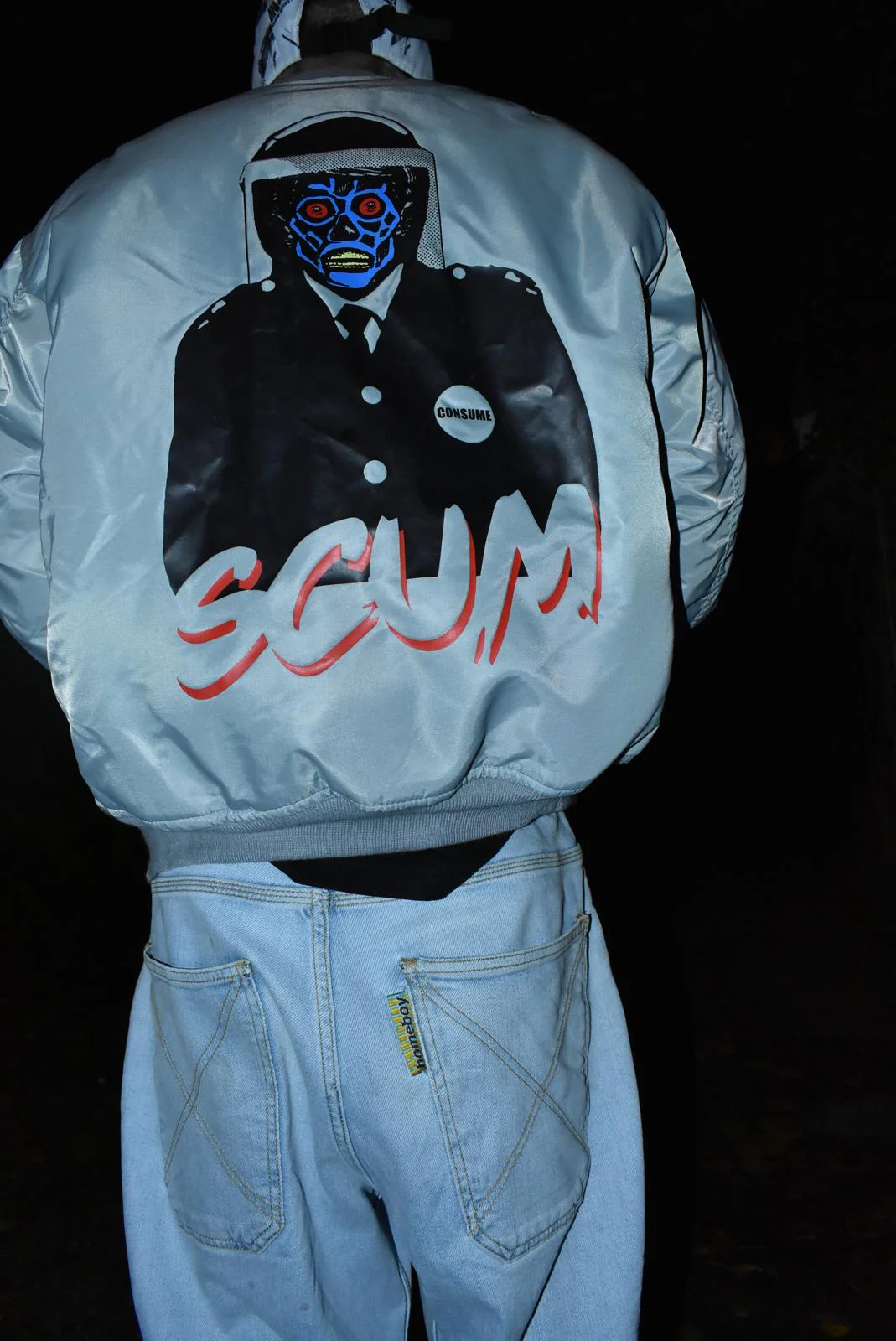 SCUM LIVES FLIGHT JACKET - SILVER - Image 3