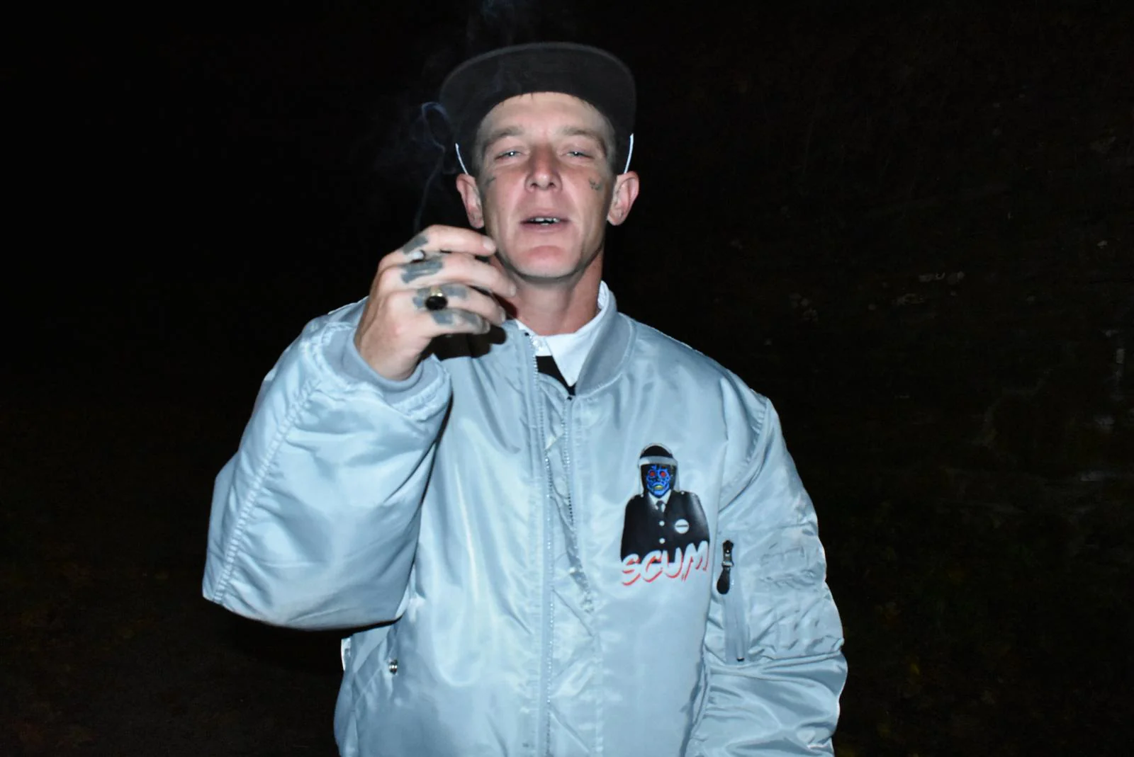 SCUM LIVES FLIGHT JACKET - SILVER - Image 4